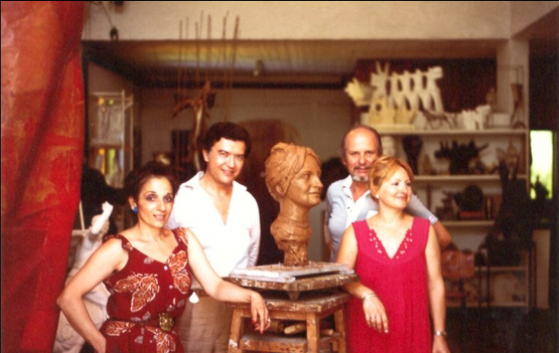 Matilde Contino with his hus-